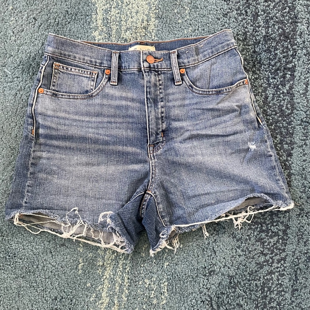 Madewell high rise denim shorts